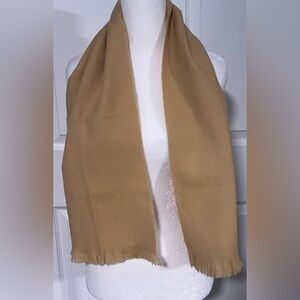 Vintage Bert Pulitzer Wool Camel Scarf